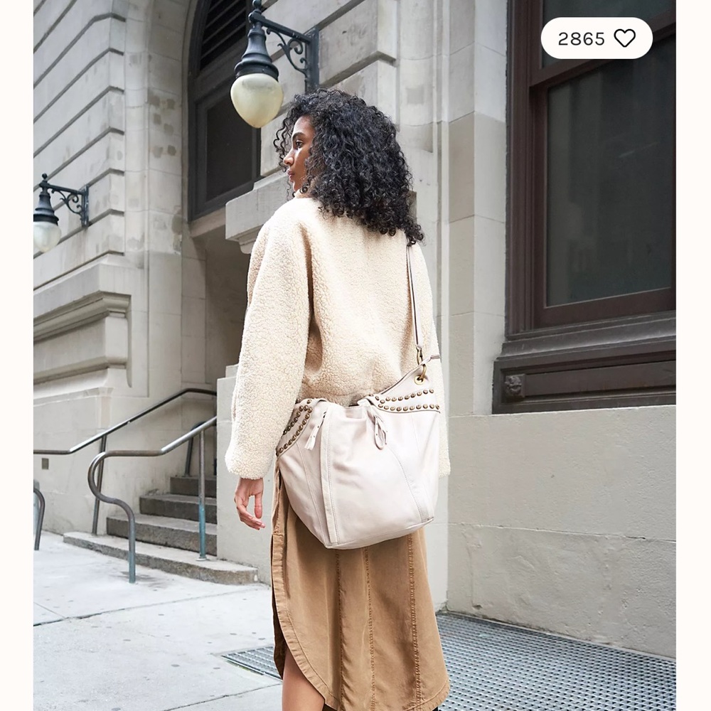 Free People Izzy Wrap Teddy Jacket Ecru Ivory - Picture 4 of 17